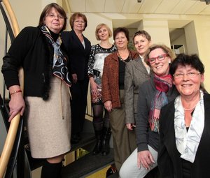 Martina Nitsche, Hildegard Fraa�, Elke Rudert, Ingrid Werner, Gaby Jacob, Renate Valentin und Petra Lorenz