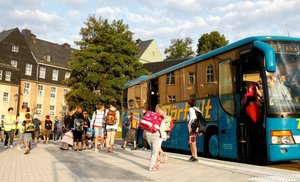  Wendeschleife vor der Oederaner Gemeinschaftsschule
