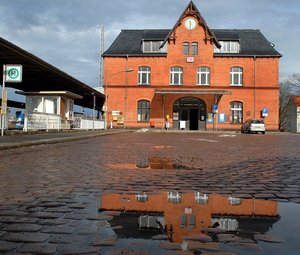 Bahnhofsvorplatz in Mittweida