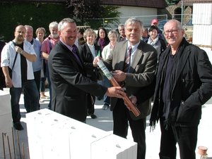 Grundsteinlegung des Medizinischen Pavillons in Hilbersdorf