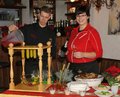 Romy H�bner und Andreas M�nnicke im "Landsknecht" in Augustusburg