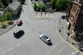 Fahrbahnen der kreuzenden Dammstein- und Fedor-Flinzer-Stra�e 