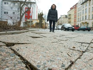 Fu�weg an der Dittesstra�e
