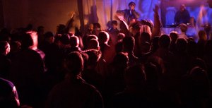Party im Rathaus-Lichthof 