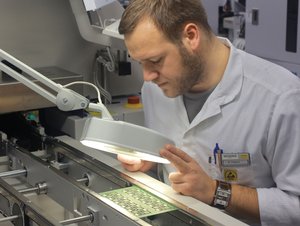 Kontrolle der Leiterplatten
