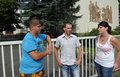 Von der Fachschule Marcel Kittla� aus Glash�tte, Tino Ehrlich aus Eppendorf und Monique Neumann aus Bautzen