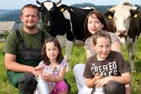 Benjamin Kirsch, Schwester Manja Oehme und deren Kindern Anastasia und Nikolas