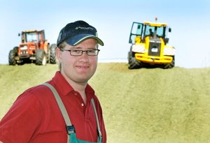 Einer von 32 jungen Leuten, die gerade im Vogtland ihre Ausbildung zum Land- beziehungsweise Tierwirt abschlie�en