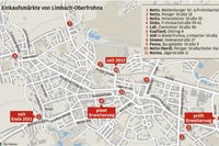 Einkaufsm�rkte von Limbach-Oberfrohna. 