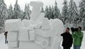 Schneeskulpturen