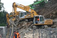 Baustelle am Bahnhofsberg 