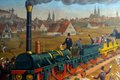 Das Neue - bejubelt und gef�rchtet: die erste Eisenbahnfahrt mit der Dampflokomotive Adler 1835. 