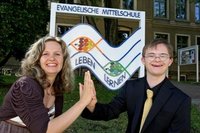 Erfolgsteam: Fabian Richter und Betreuerin Kati Schmidt.