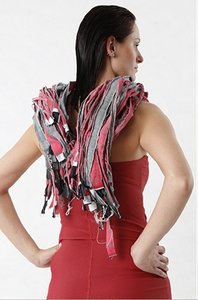 Model mit Schal