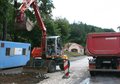  R�ckbau der alten Stra�e in Augustusburg