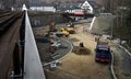 K�nftiger Kreisvekehr  um Viadukt-St�tzpfeiler