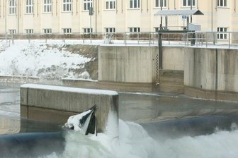 Wehr zum Mühlgraben an der Uferstraße