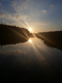 <p>
	Sonnenuntergang an der Talsperre Saidenbach</p>
