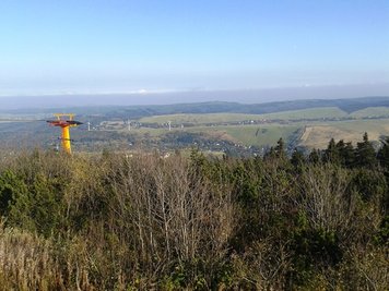 <p>
	Blick vom Fichtelberg</p>

