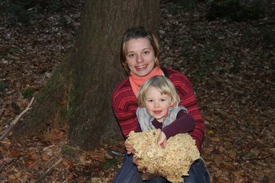 <p>
	Die Krause Glucke wiegt über 1,4 Kilogramm, gefunden im Erzgebirge</p>
