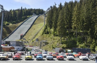 <p>Etwa 40 Oldtimer der Baujahre 1920 bis 1980 waren zu sehen.&nbsp;</p>
