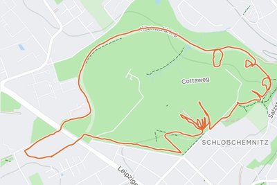 Hier haben die Läufer einen Biber „geformt“.