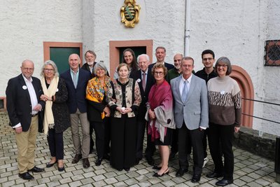 Mitglieder der Familie von Tettau waren zu Besuch in Schwarzenberg.