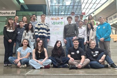 Zum Netzwerktreffen im Gymnasium Flöha debattierten Vertreter aus acht sächsischen Schulen über verschiedene Themen.