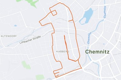 Über den Kaßberg und fertig ist ein Pinguin.