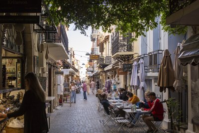 Hier lässt es sich schön flanieren: die Altstadt von Chania auf Kreta.