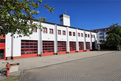 Auf dem Dach des Feuerwehrgerätehauses in Crimmitschau soll bald eine Solaranlage installiert werden.