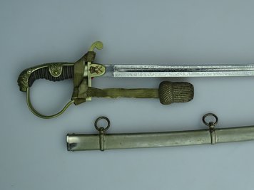 Der Säbel von Max Freitag stammt aus der Zeit um 1910.