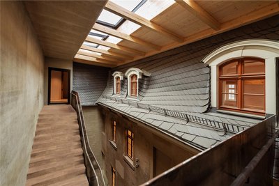 Alt und neu unter einem Dach vereint: Auch Architekturfans kommen im Weisbachschen Haus voll auf ihre Kosten.