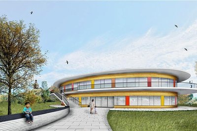 So wird die Kita in Rodewisch aussehen. Nach einigen Jahren Verzögerung beginnt der Bau noch 2023.