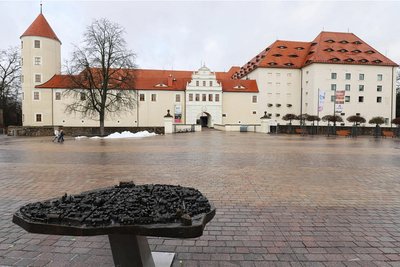 Im Frühling soll der Schlossplatz in Freiberg auch ein sportlicher Treffpunkt werden.