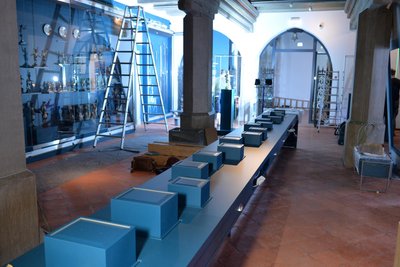 Noch haben die Ausstellungsmacher einiges zu tun.