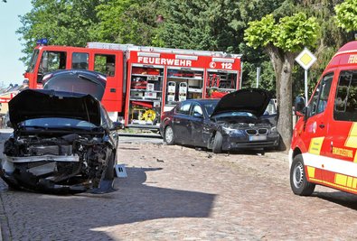 Ein BMW und ein Renault sind am Freitagvormittag in Lichtenstein zusammengestoßen.