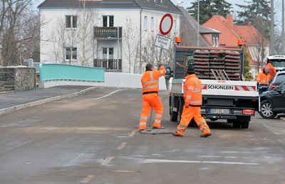 Am Mittwochnachmittag wurde die Brücke auf der Chemnitzer Straße freigegeben.