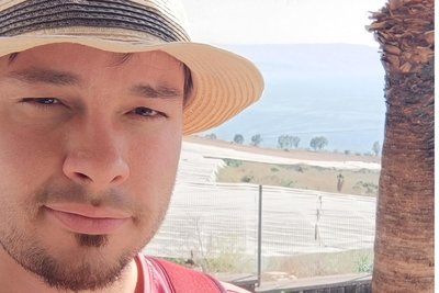 Am 6. Oktober nahm Martin Seidel in Tiberias dieses Selfie auf. Er freute sich auf einen schönen Urlaub.