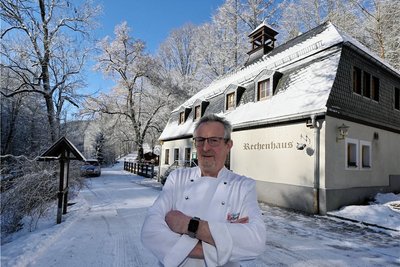 Rainer Noack und sein Gasthof Rechenhaus in Zschorlau - mit Schankrecht seit 1559.