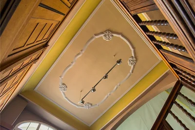 Ein Detail aus dem Treppenaufgang des 1914 gebauten Hauses.