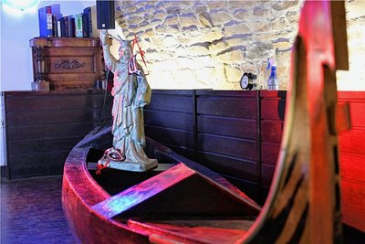 Requisiten im Escape-Room im Mittelsächsischen Theater in Freiberg. 