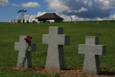 Der deutsche Soldatenfriedhof in Duchowschtschina bei Smolensk in Russland. Er wurde 2013 eröffnet.