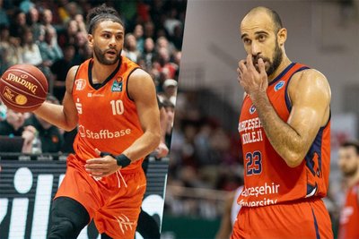 Die Spielmacher: Der Kanadier Kaza Kajami-Keane (links) kommt bei den Niners immer besser in Form. Sein Landsmann Phil Scrubb (rechts) lenkt das Spiel der Istanbuler.
