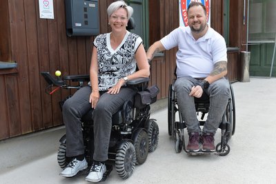 Cornelia Melzer und Michael Richter arbeiten ehrenamtlich für den Behindertenbeirat des Landkreises Mittelsachsen.