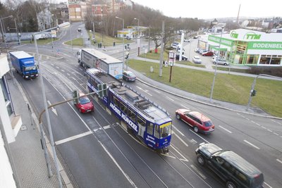 Die Südinsel ist ein Nadelöhr für all jene, die aus südlicher Richtung in die Plauener Innenstadt gelangen wollen.