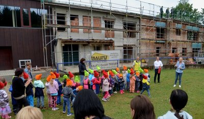 Richtfest des Werdaer Kindergarten Waldwichtel.