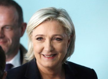 Die Spitzenkandidatin der Front National, Marine Le Pen.