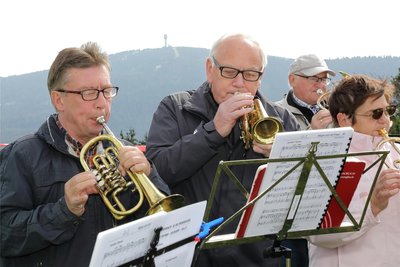 Der Posaunenchor zur Bergandacht.