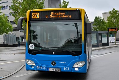 Die Ringbuslinie 82 ist am Freitag vom Streikaufruf durch Verdi betroffen.